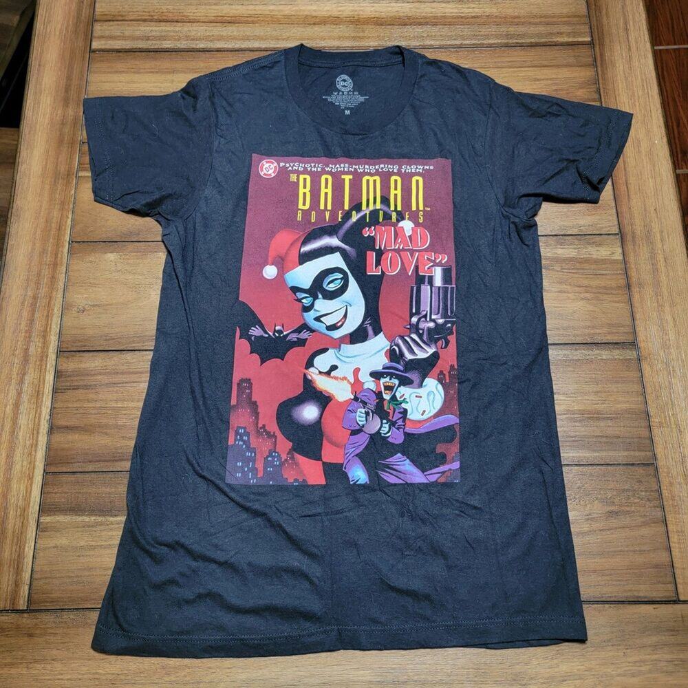 DC Comics Originals SS Black Unisex Tee Harley Quinn Comic Cover - Size Medium